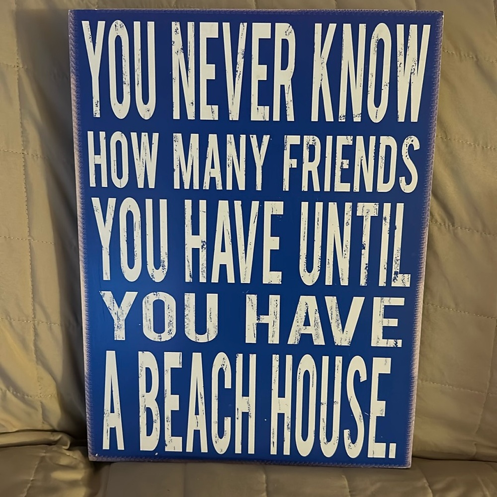 Wood decor sign